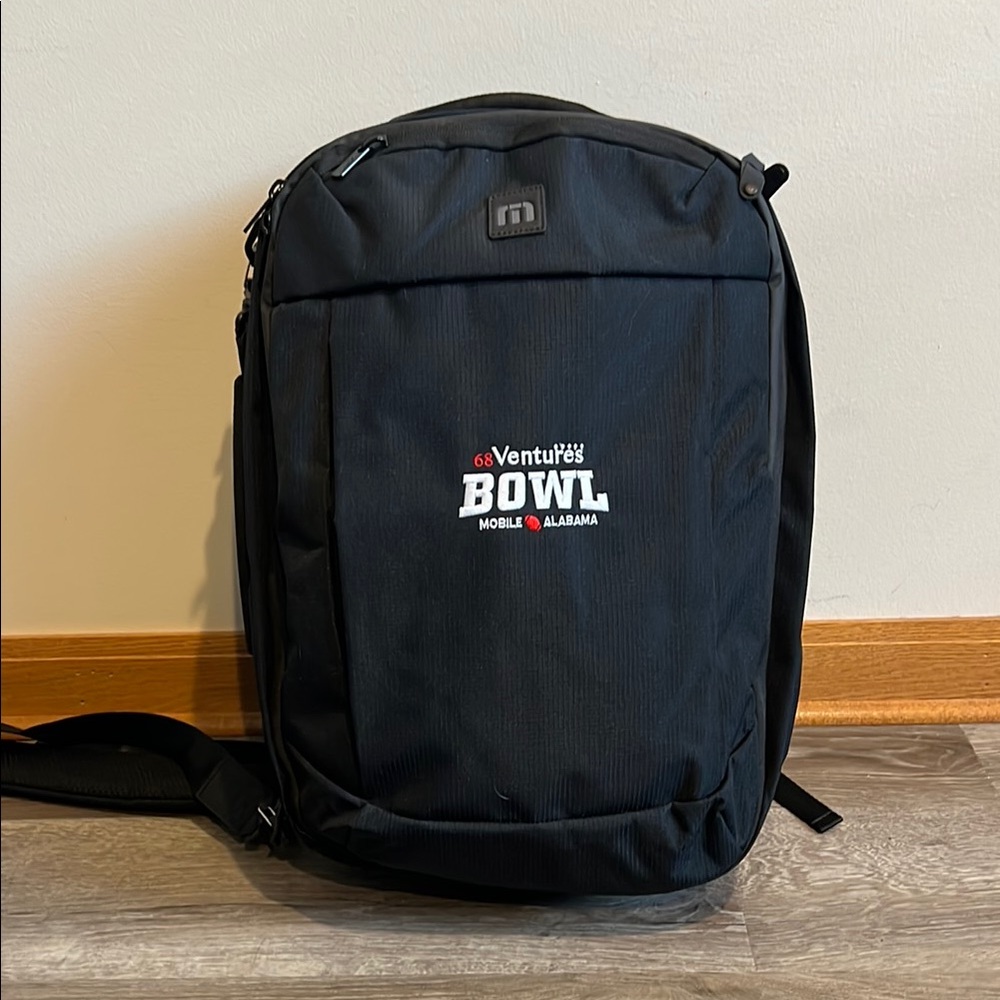 68 Ventures Bowl Mobile Alabama Travis Mathew Black Men’s Backpack